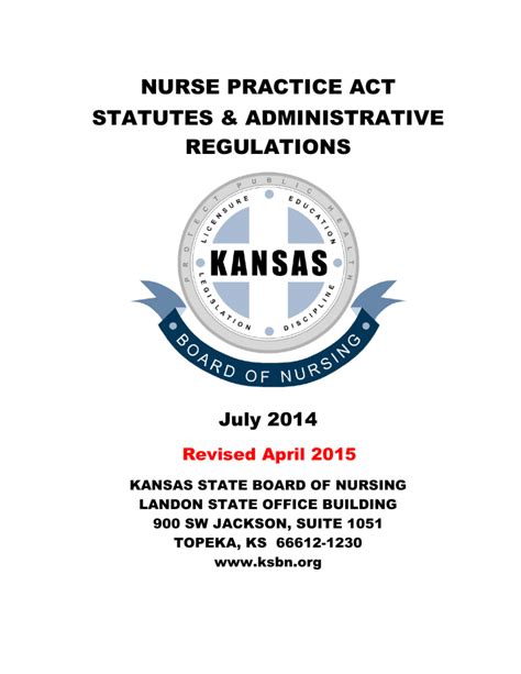 Kansas state board of nursing - Address: Landon State Office Building 900 SW Jackson Street Suite 1051 Topeka, Kansas 66612-1230